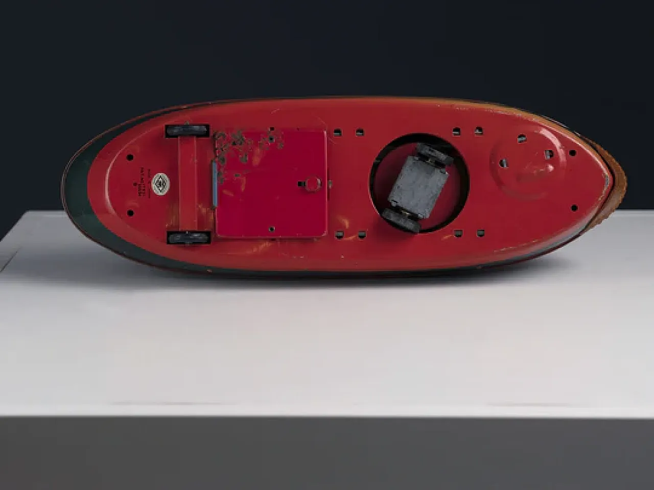 Tin toy tugboat, 1960s 7