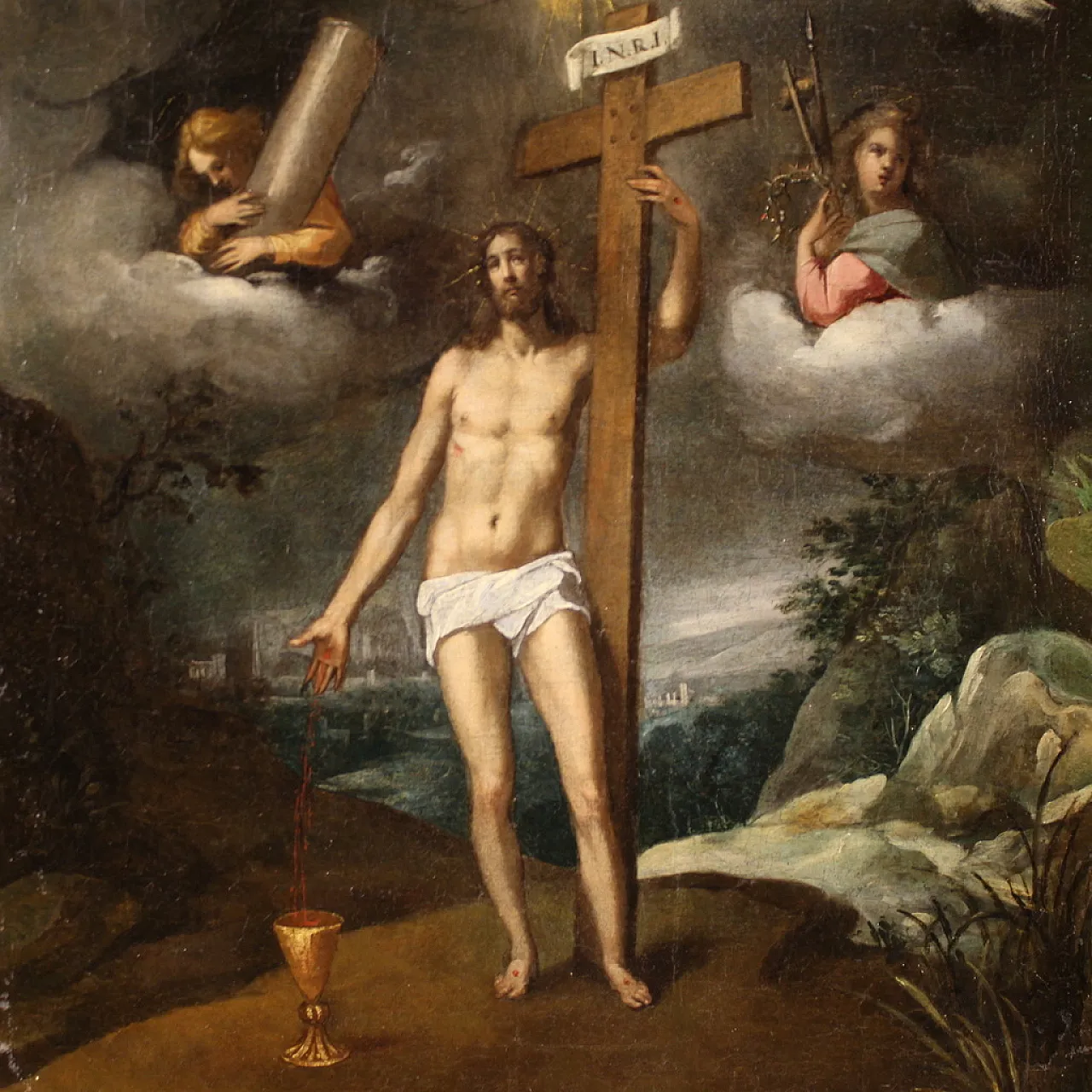 The Resurrection of Christ, oil painting on canvas, 17th century 3