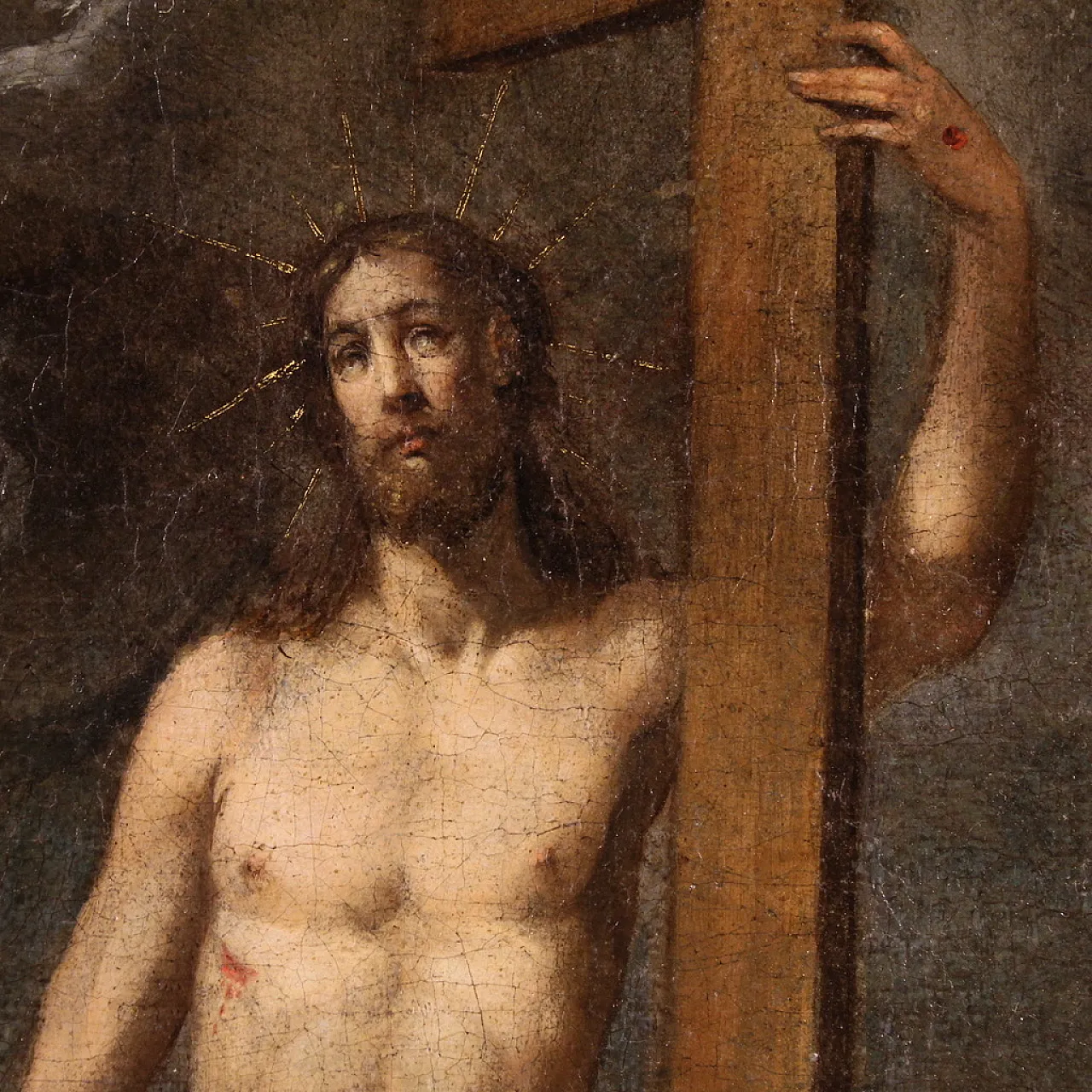 The Resurrection of Christ, oil painting on canvas, 17th century 6