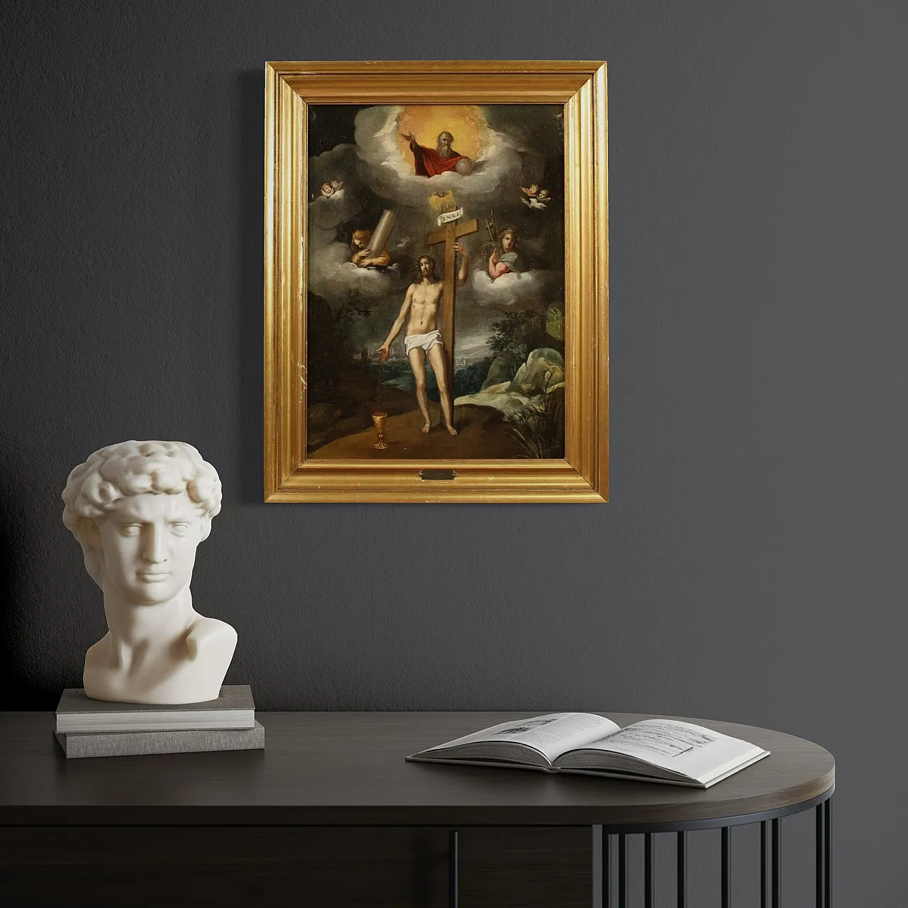 The Resurrection of Christ, oil painting on canvas, 17th century 9