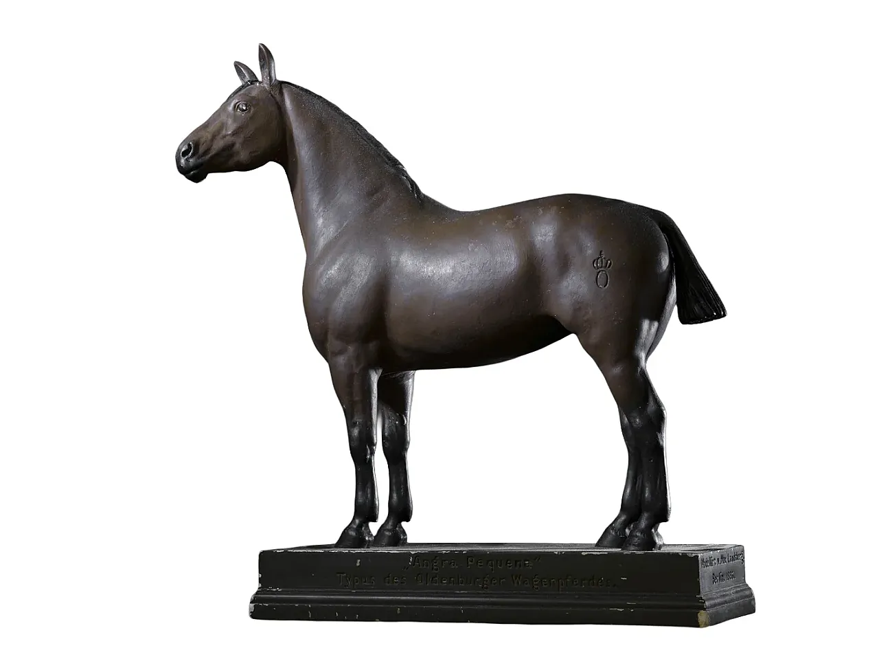 Max Landsberg, scultura cavallo da tiro razza Oldenburg, inizio '900 1