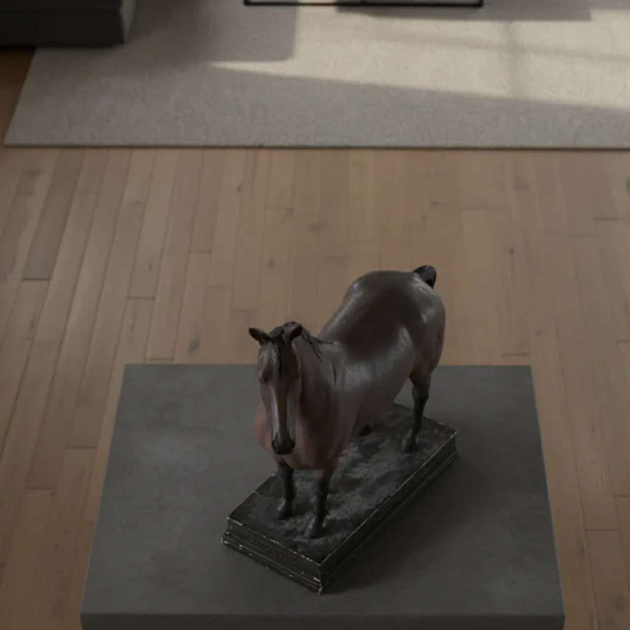 Max Landsberg, scultura cavallo da tiro razza Oldenburg, inizio '900 5