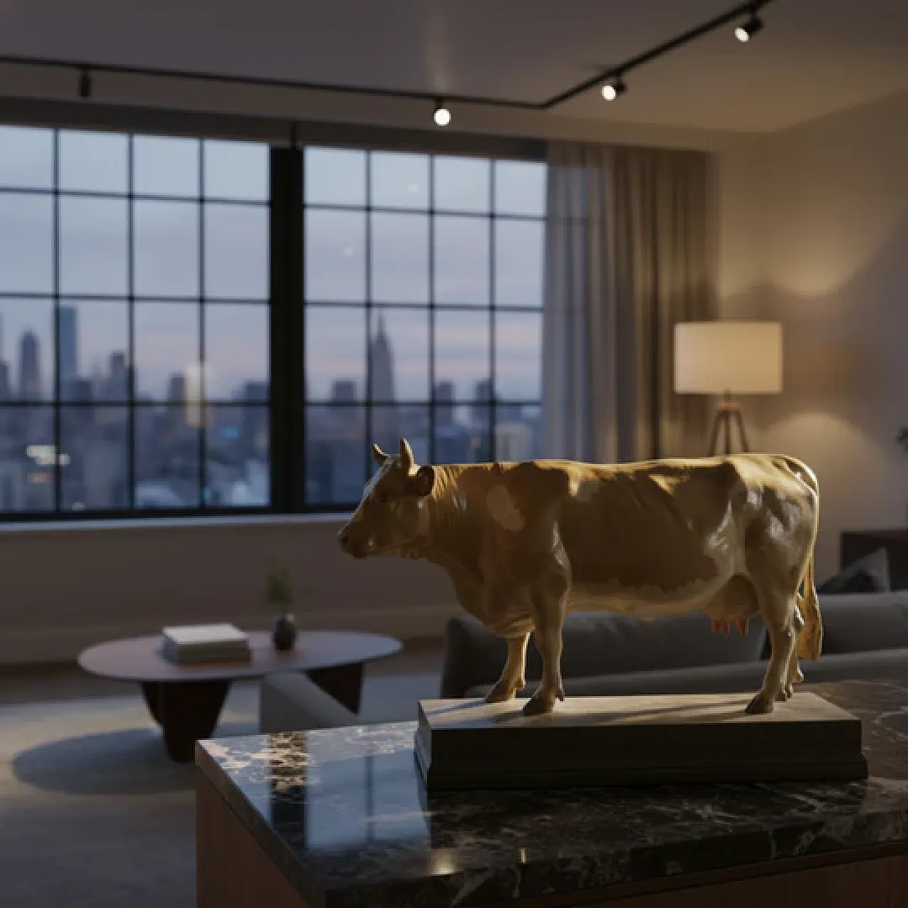 Modello di mucca di Max Landsberg, '800 4