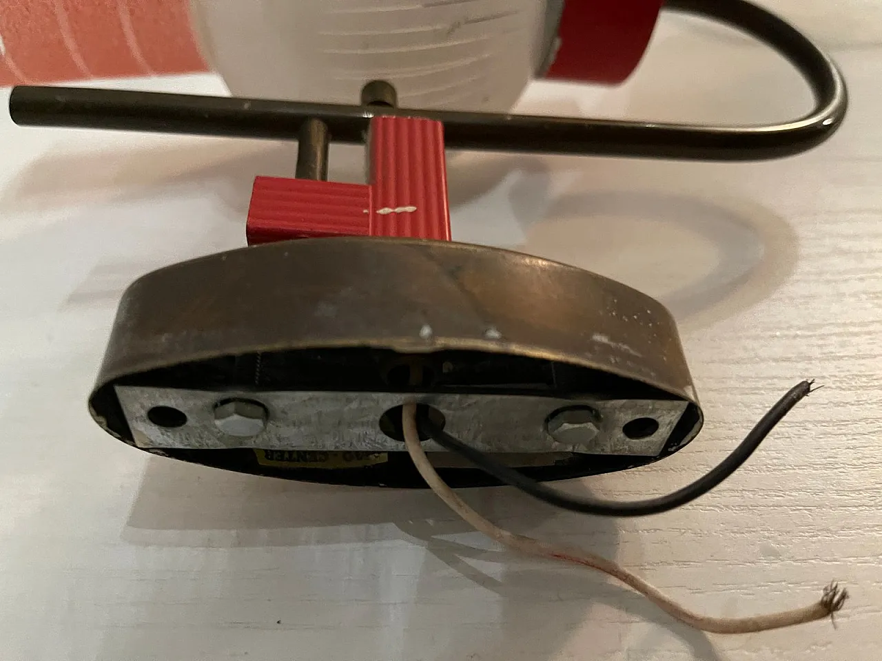 Pair of Red Glass Sconces from Stilnovo, 1950s 5