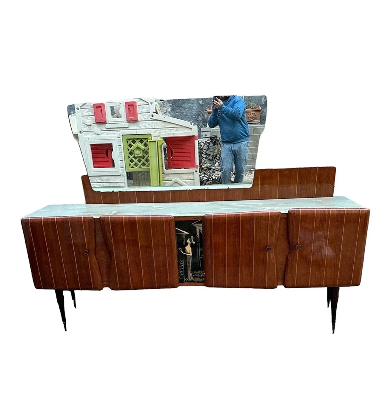 Sideboard with mirror, 1950s 1