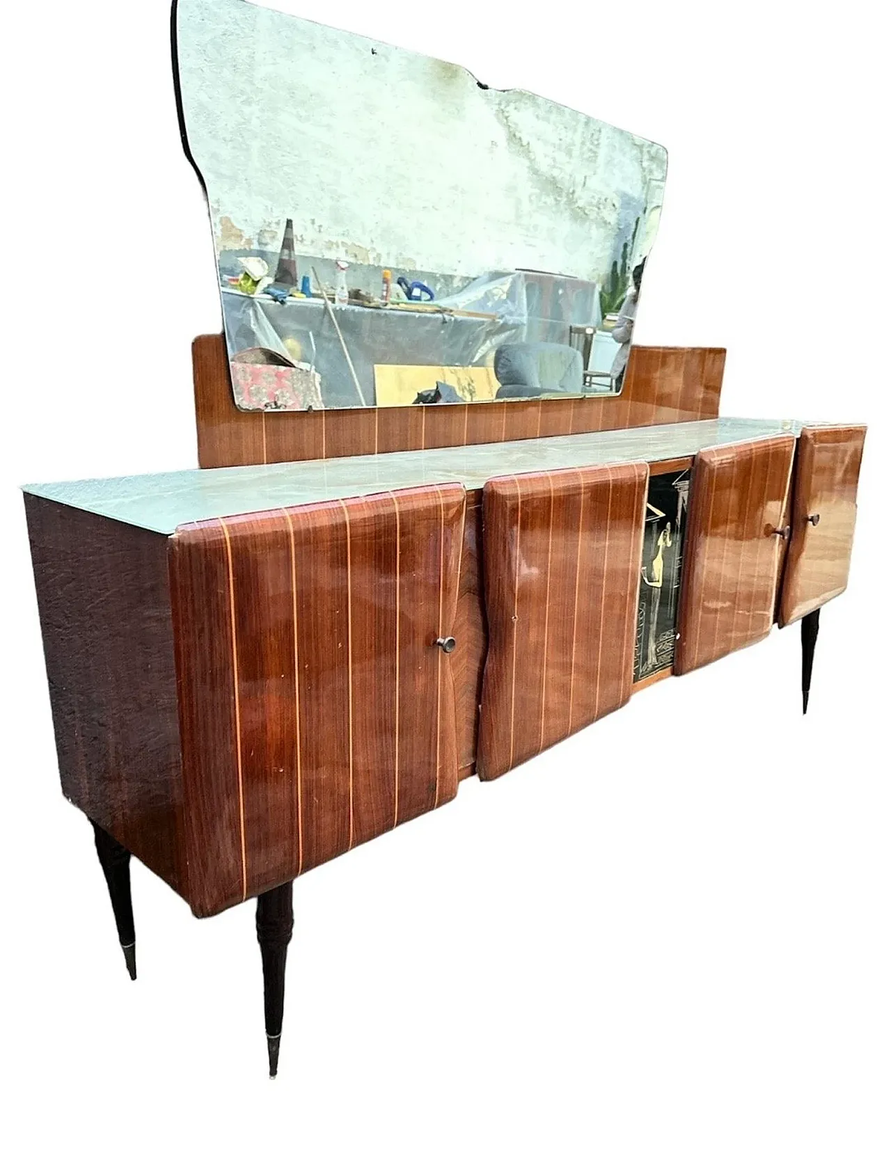 Sideboard with mirror, 1950s 2