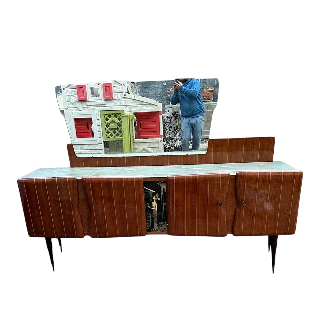 Sideboard with mirror, 1950s 9