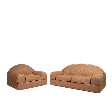 Alain Delon's armchair and sofa for Maison Jansen, 1970s