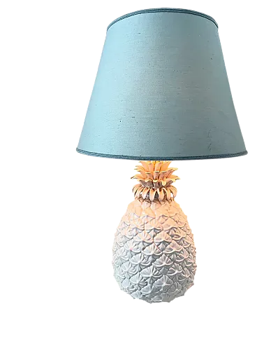 Lampada Ananas in ceramica, anni '70