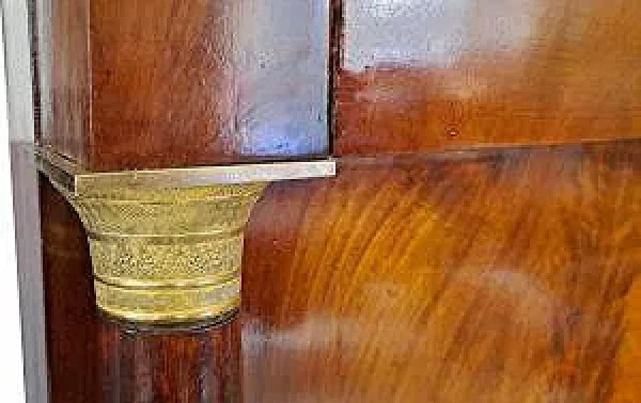 Secretaire in piuma di mogano, '800 4