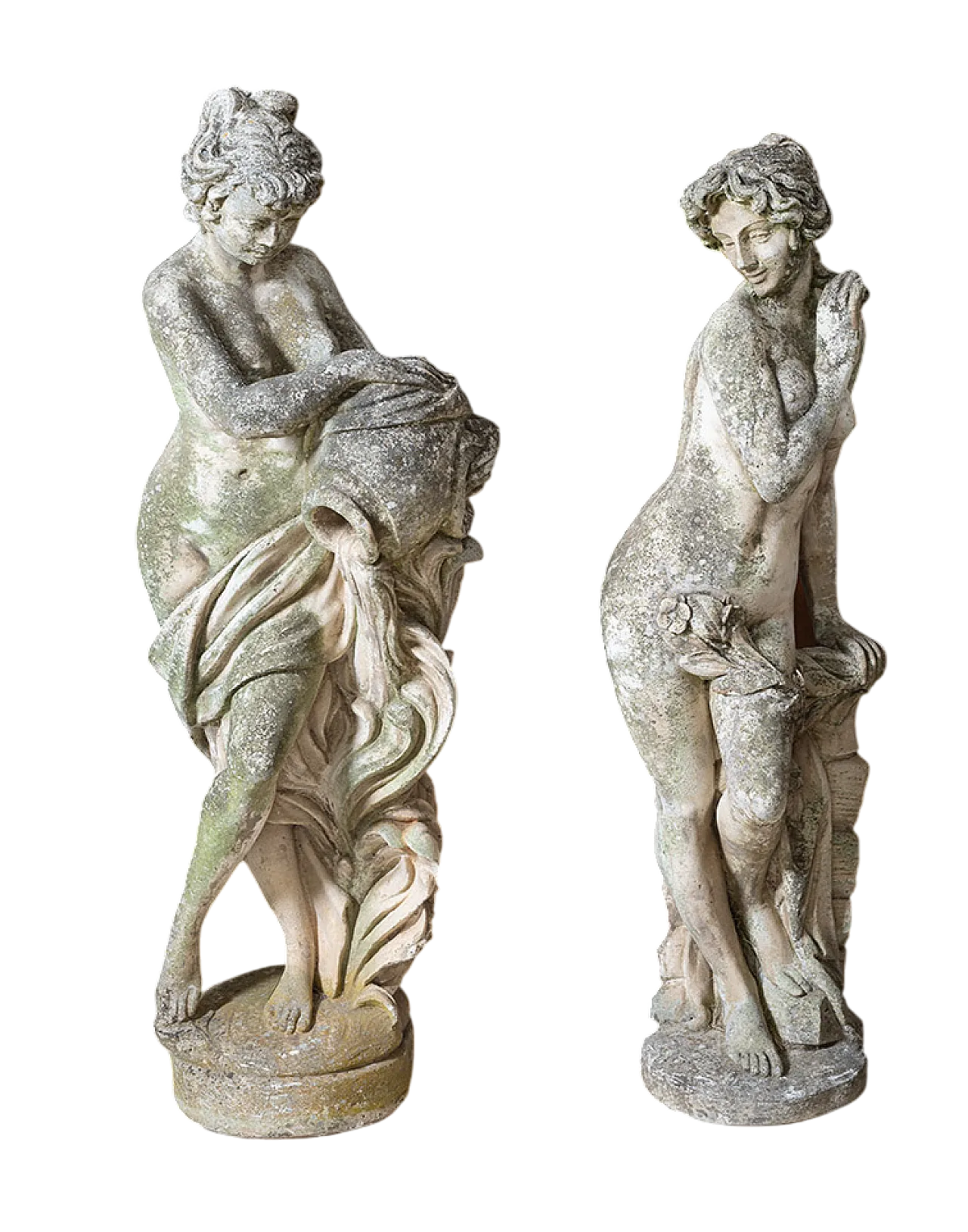 Coppia di sculture da giardino in pietra vicentina, '900 7