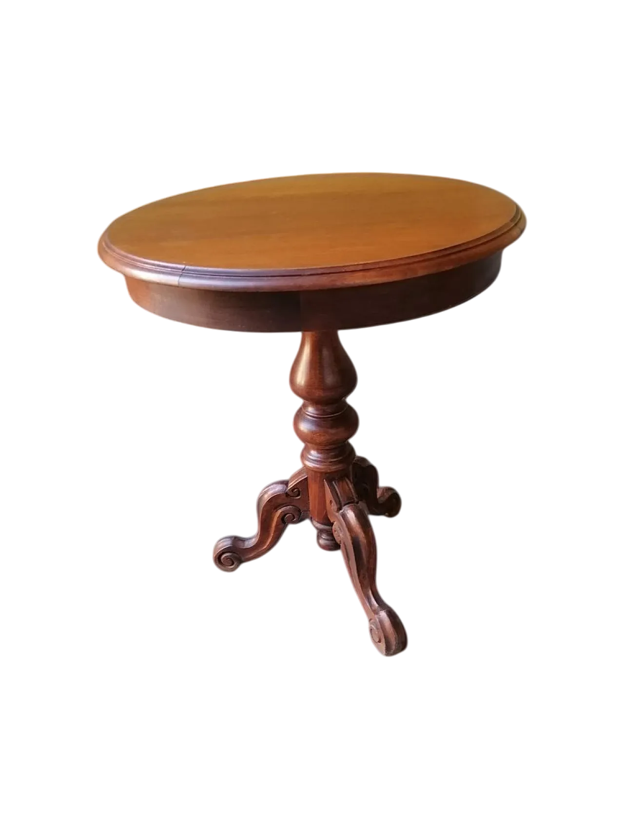 Tavolino da caffè in noce, anni '50 4