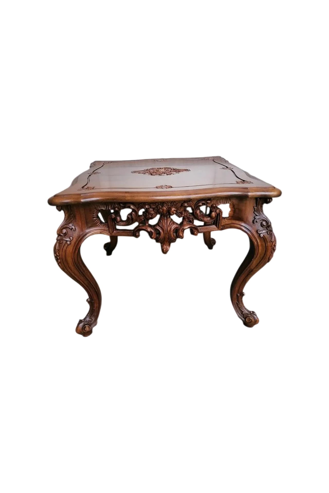 Baroque Carved Coffee Table, 20s 8