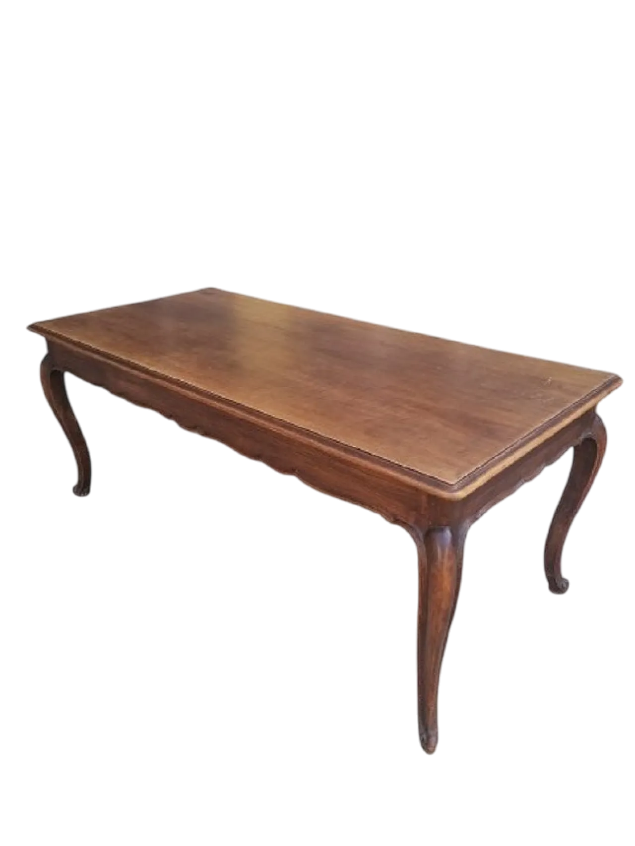 Tavolo allungabile in Stile Barocco Piemontese in Noce, primo '900 8