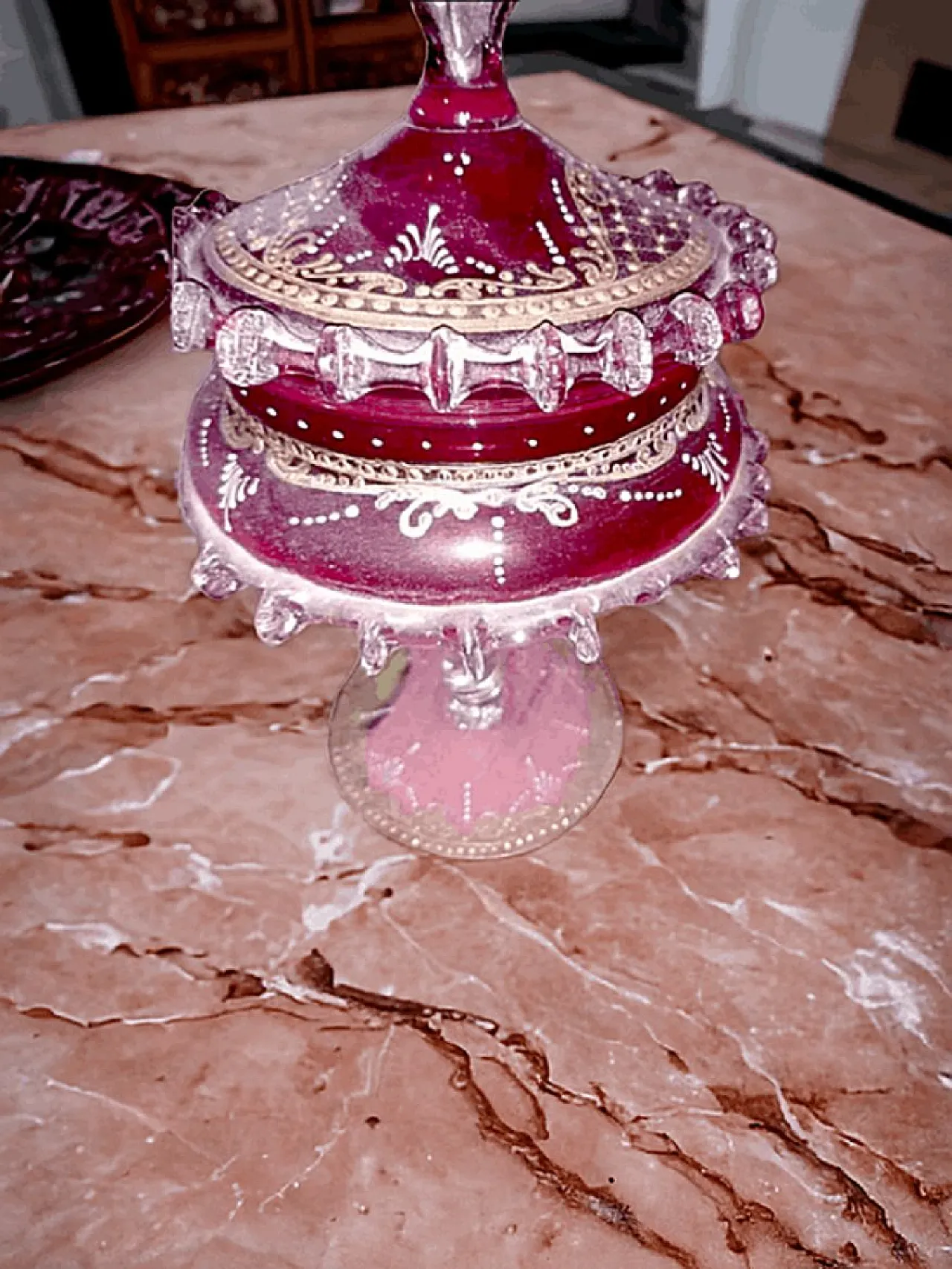 Murano Glass Candy Holder from Manifattura di Murano, 70s 6