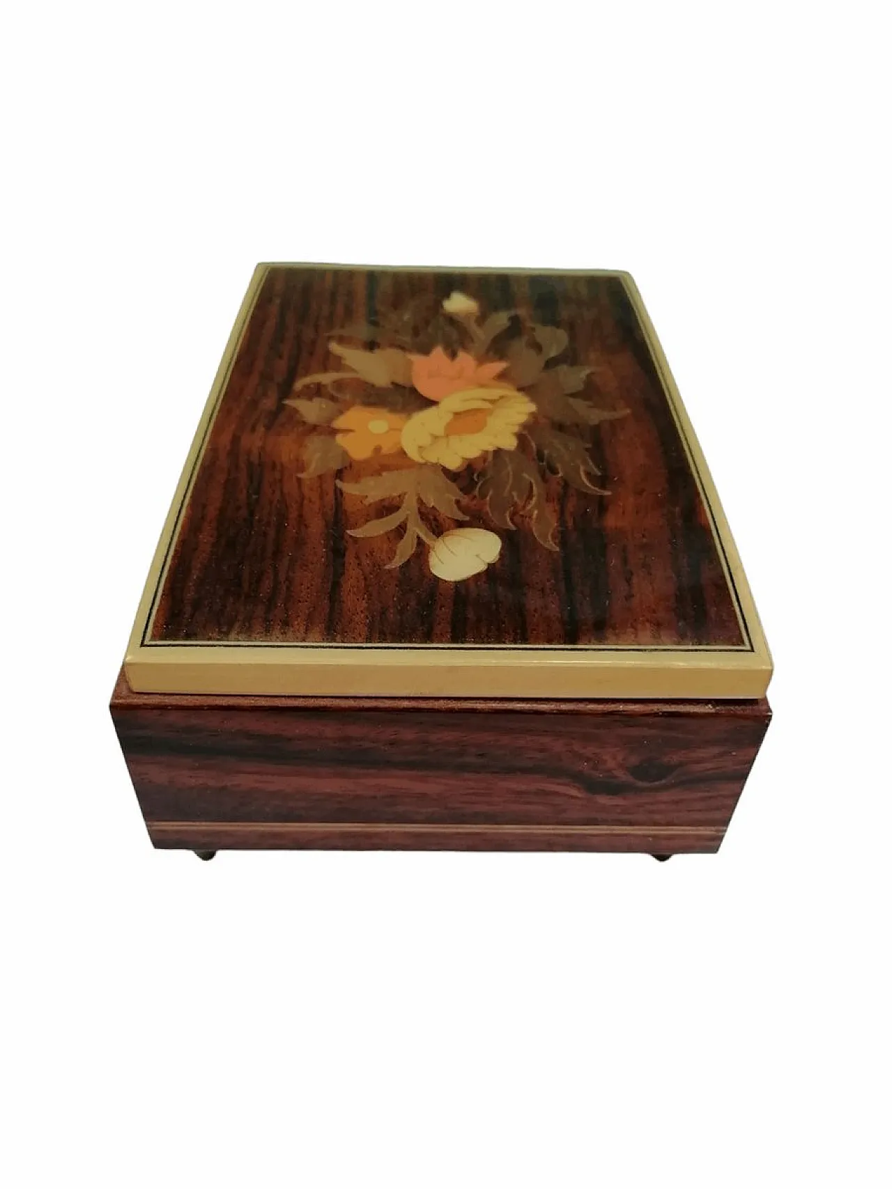 Music Jewelery Box with Thank You My Love Motif, 70s 3