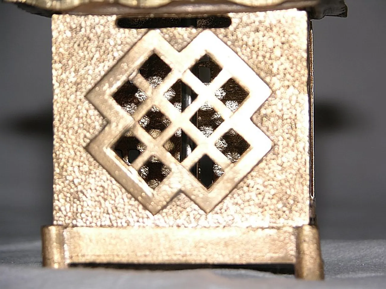 Bronze pagoda piggy bank, mid-20th century 4