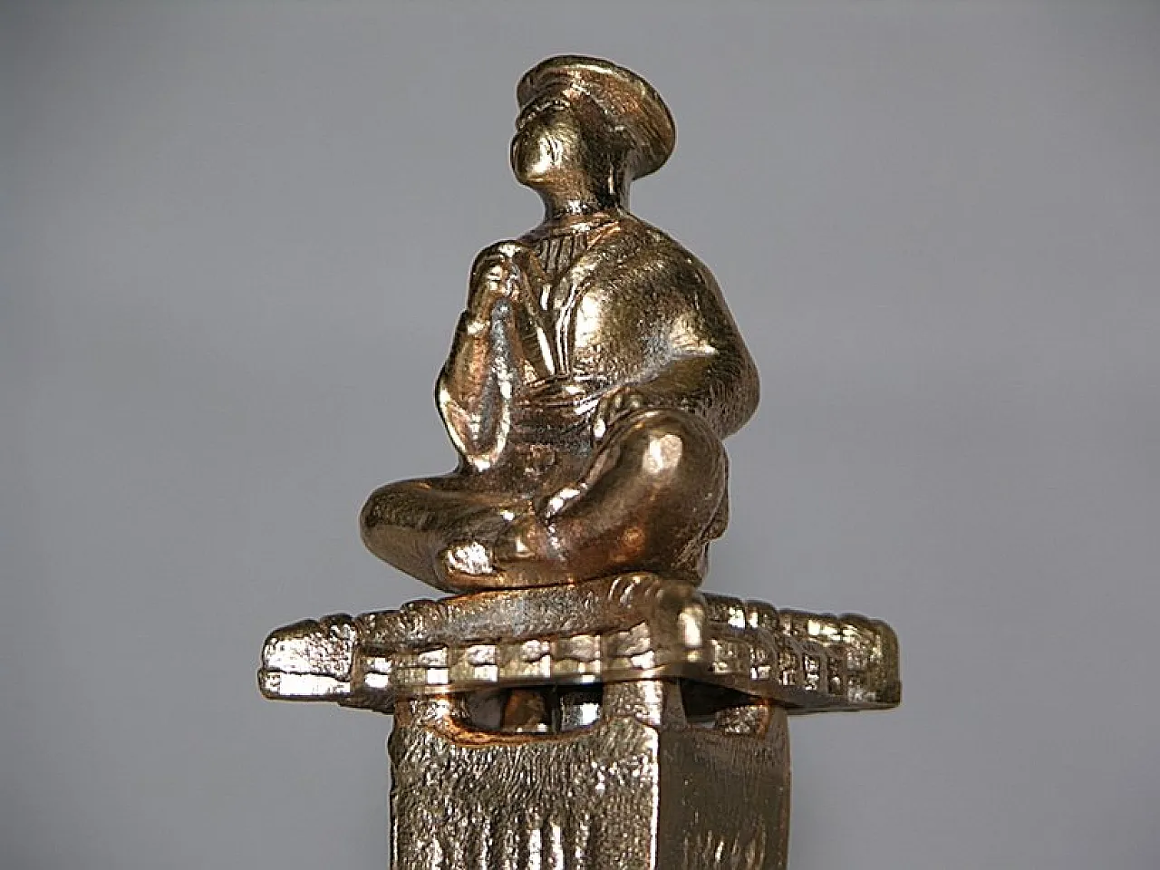 Bronze pagoda piggy bank, mid-20th century 7
