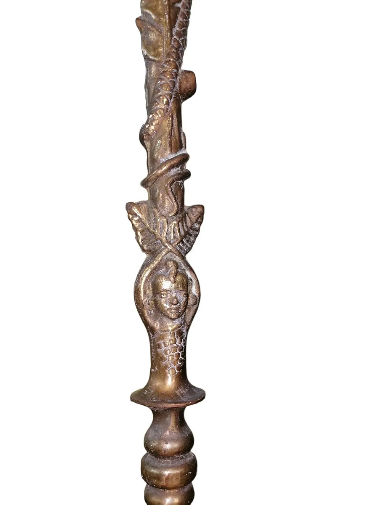 Bronze umbrella stand with snakes, early 20th century 3