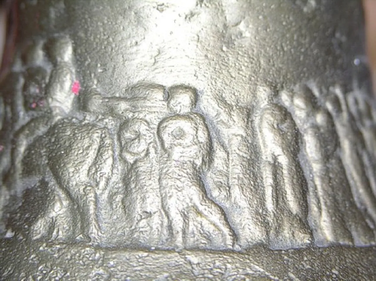 Campana da terra e da parete con Processione, primo '900 2