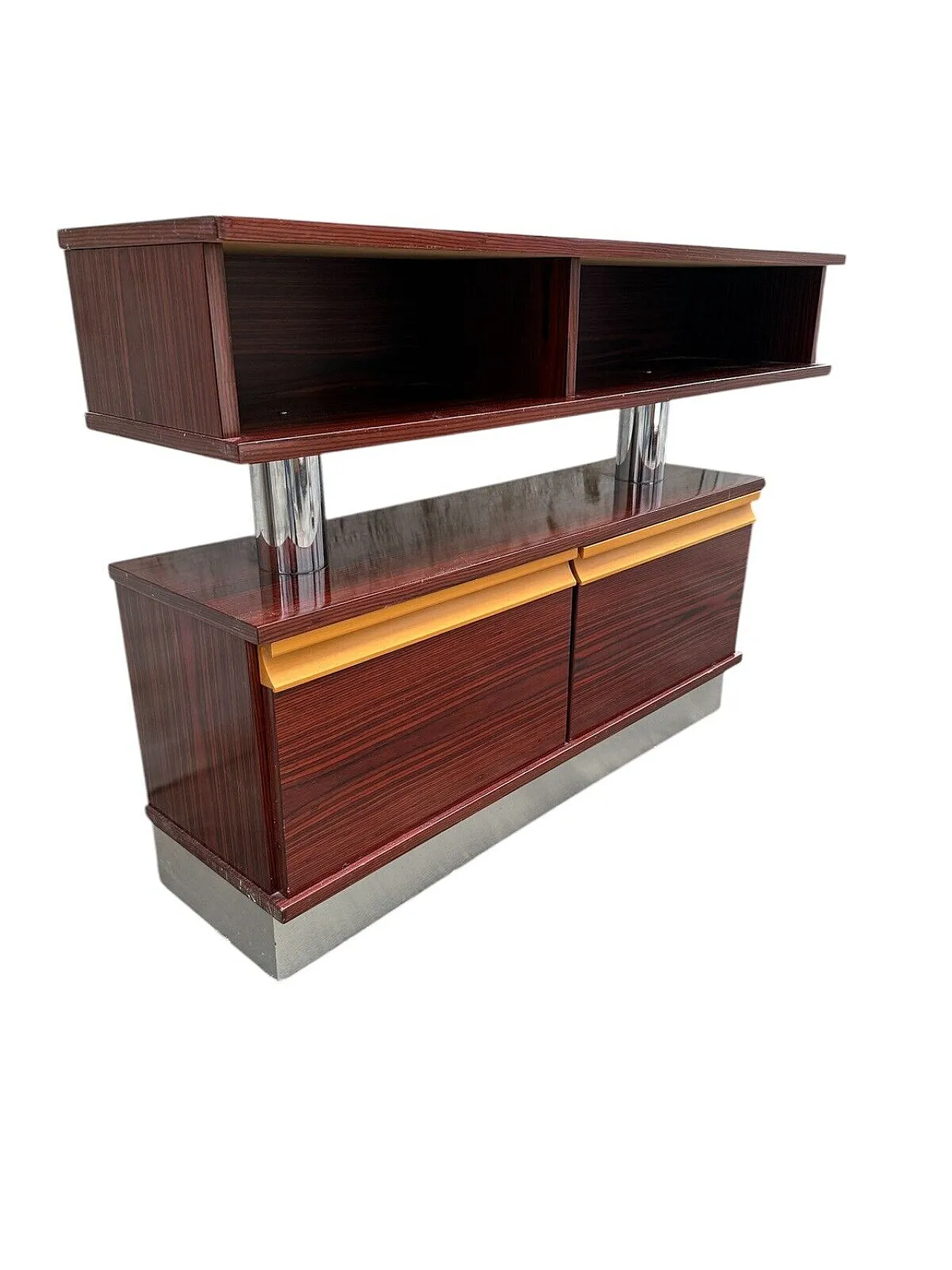 Mahogany bar furniture, 1980s 3