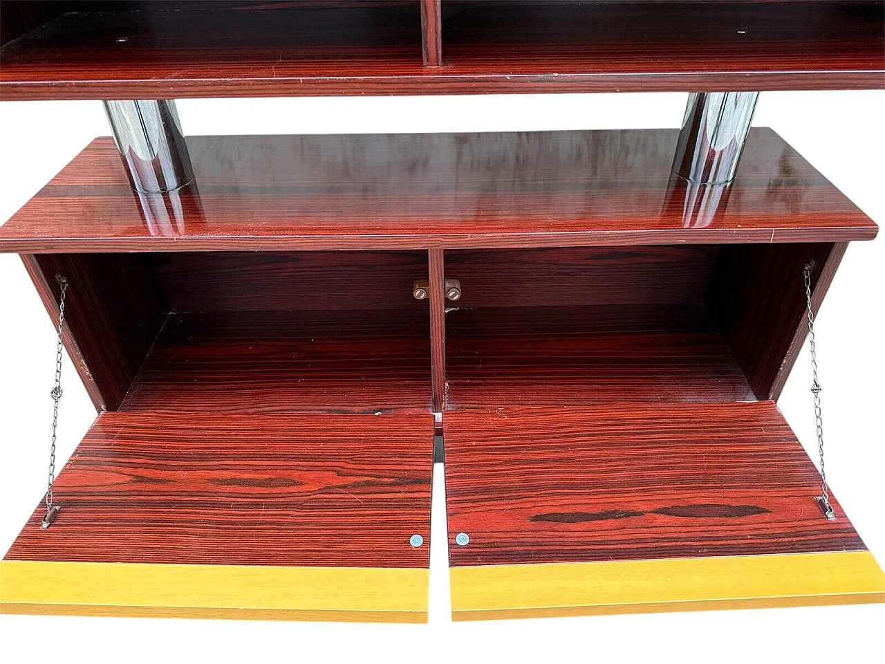 Mahogany bar furniture, 1980s 8