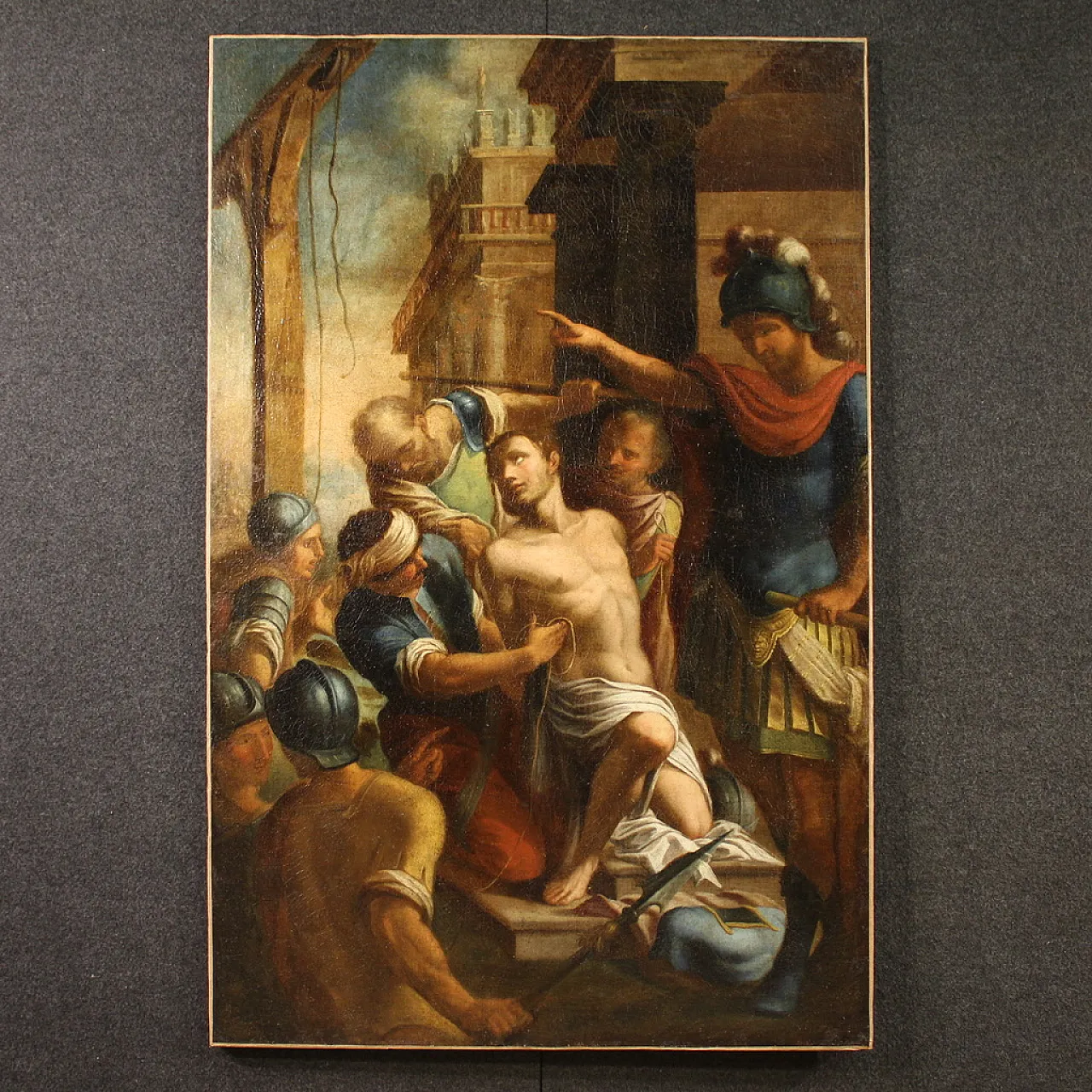 Religious painting, Saint Sebastian, 17th century 2