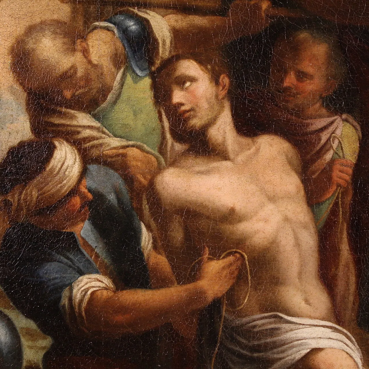 Religious painting, Saint Sebastian, 17th century 4