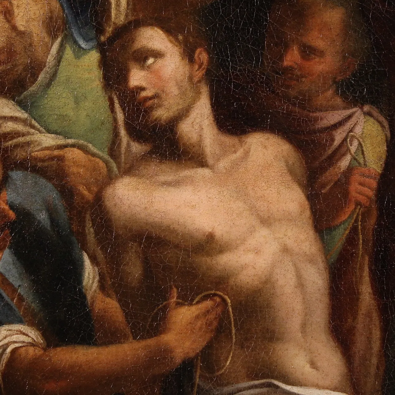 Religious painting, Saint Sebastian, 17th century 7