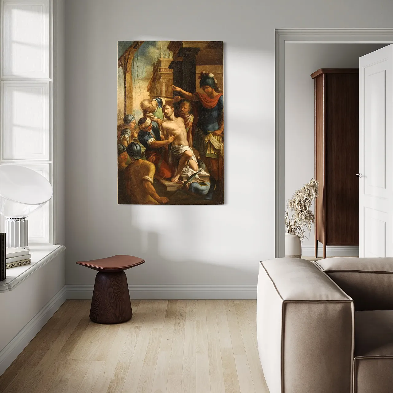 Religious painting, Saint Sebastian, 17th century 13