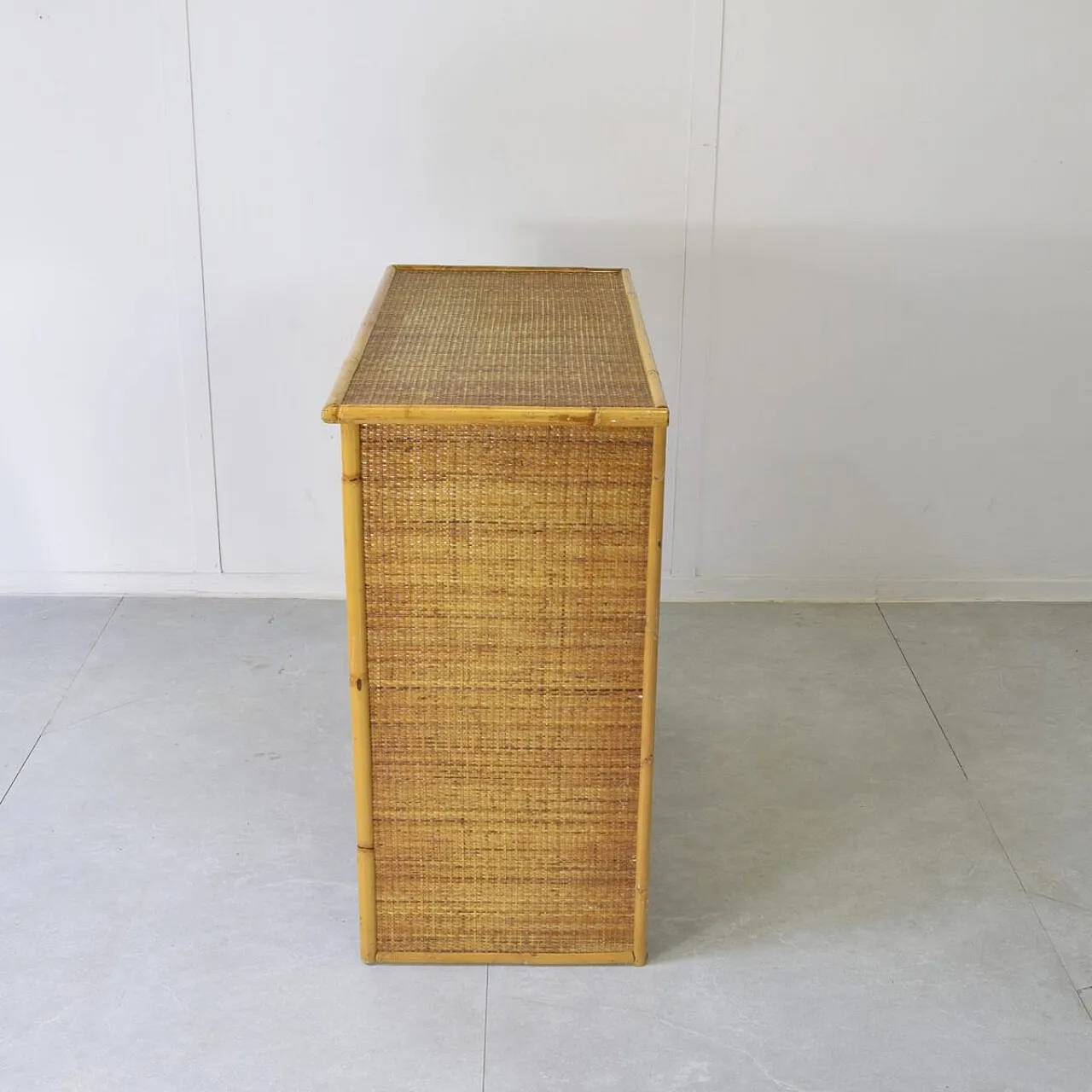 Sideboard in bamboo and rattan, 1960s 6