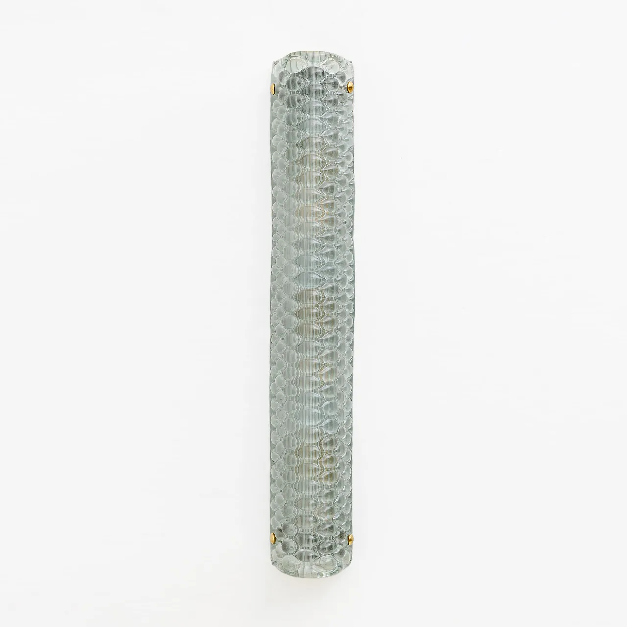 Coppia di lampade in ottone e vetro di Murano verde chiaro, 2000 3