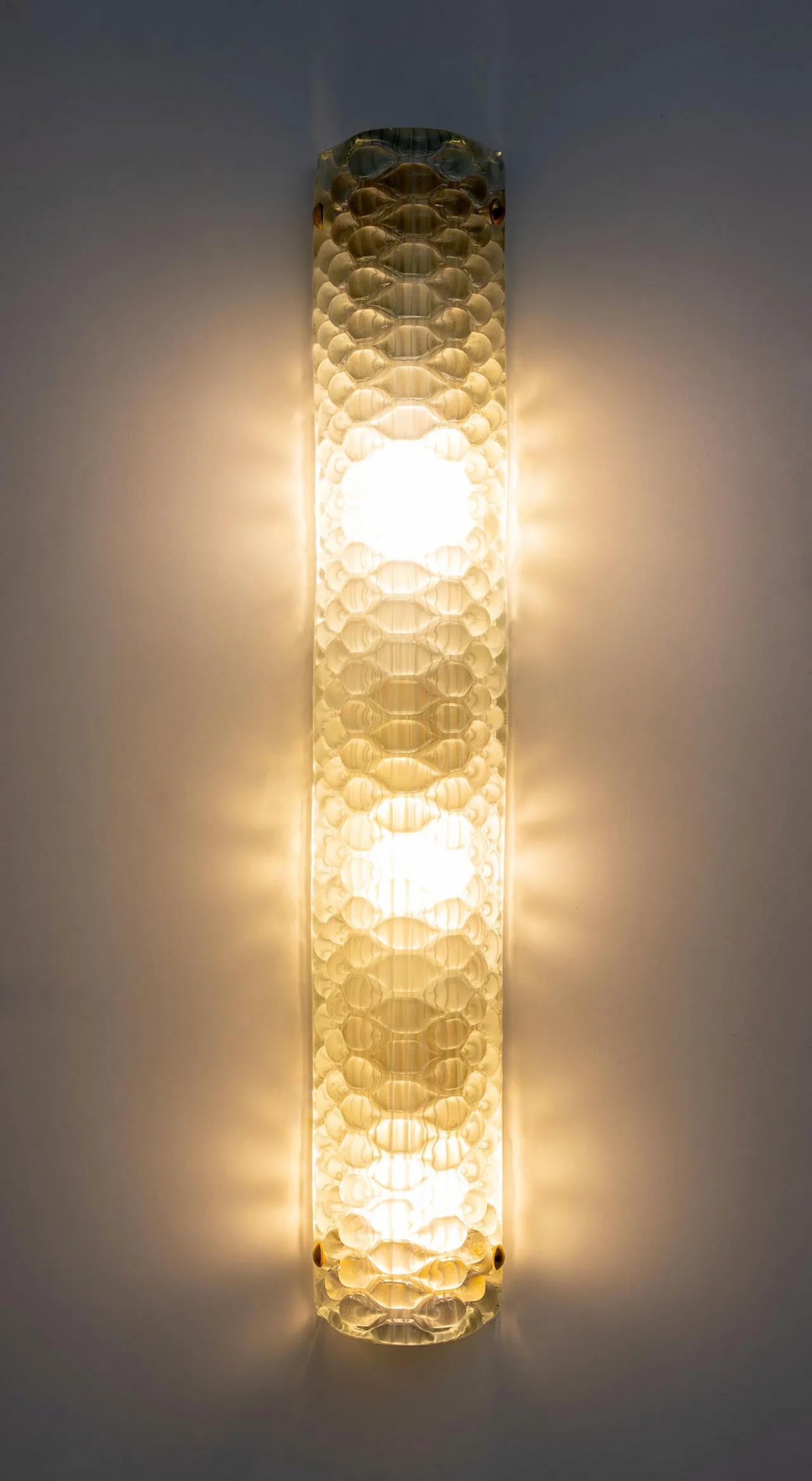 Coppia di lampade in ottone e vetro di Murano verde chiaro, 2000 6