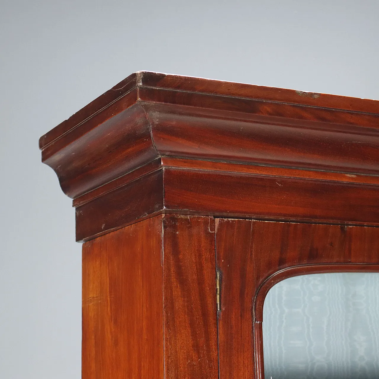 Libreria vittoriana in mogano e vetro, fine '800 6