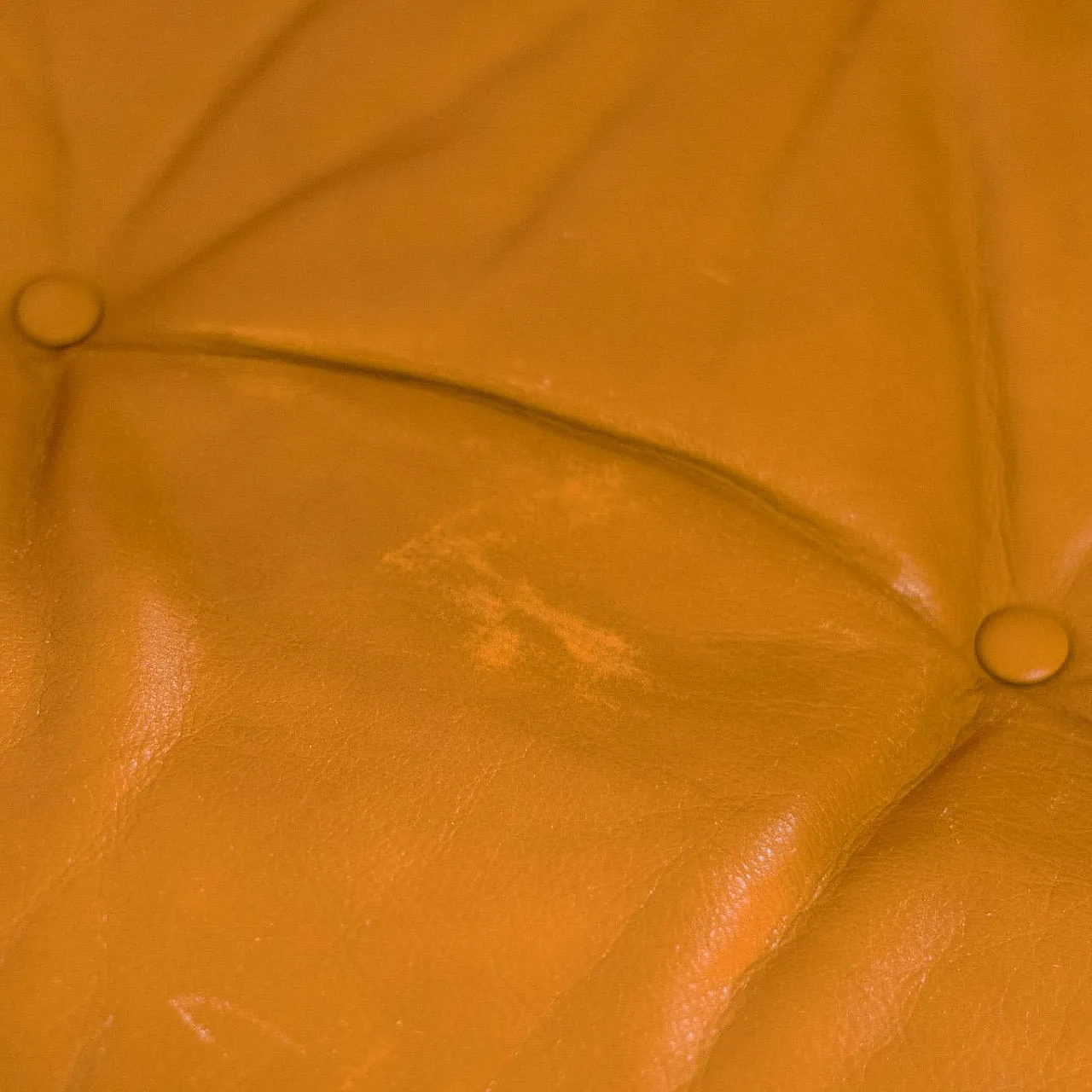 Poltrone Coronado di Tobia Scarpa in pelle marrone, anni '70 16