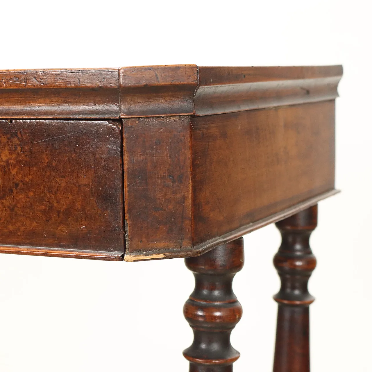 Tavolino da lavoro in noce con cassetti, '800 5