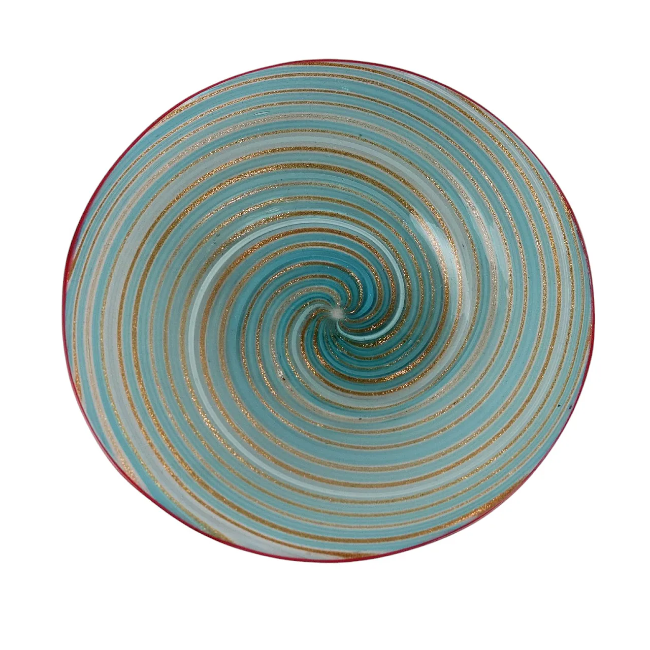 Coppia di piattini in vetro di Murano, fine '700 1