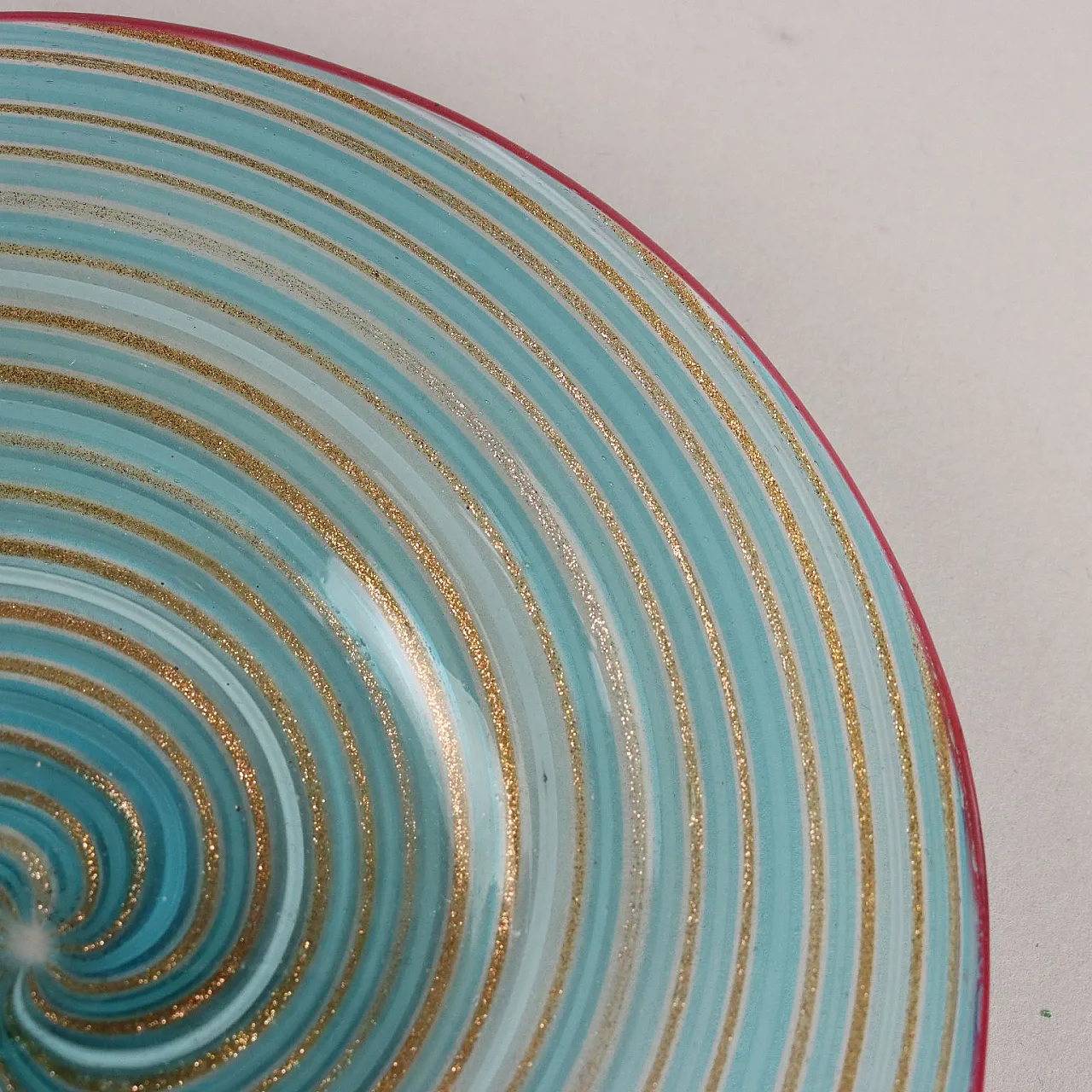 Coppia di piattini in vetro di Murano, fine '700 3