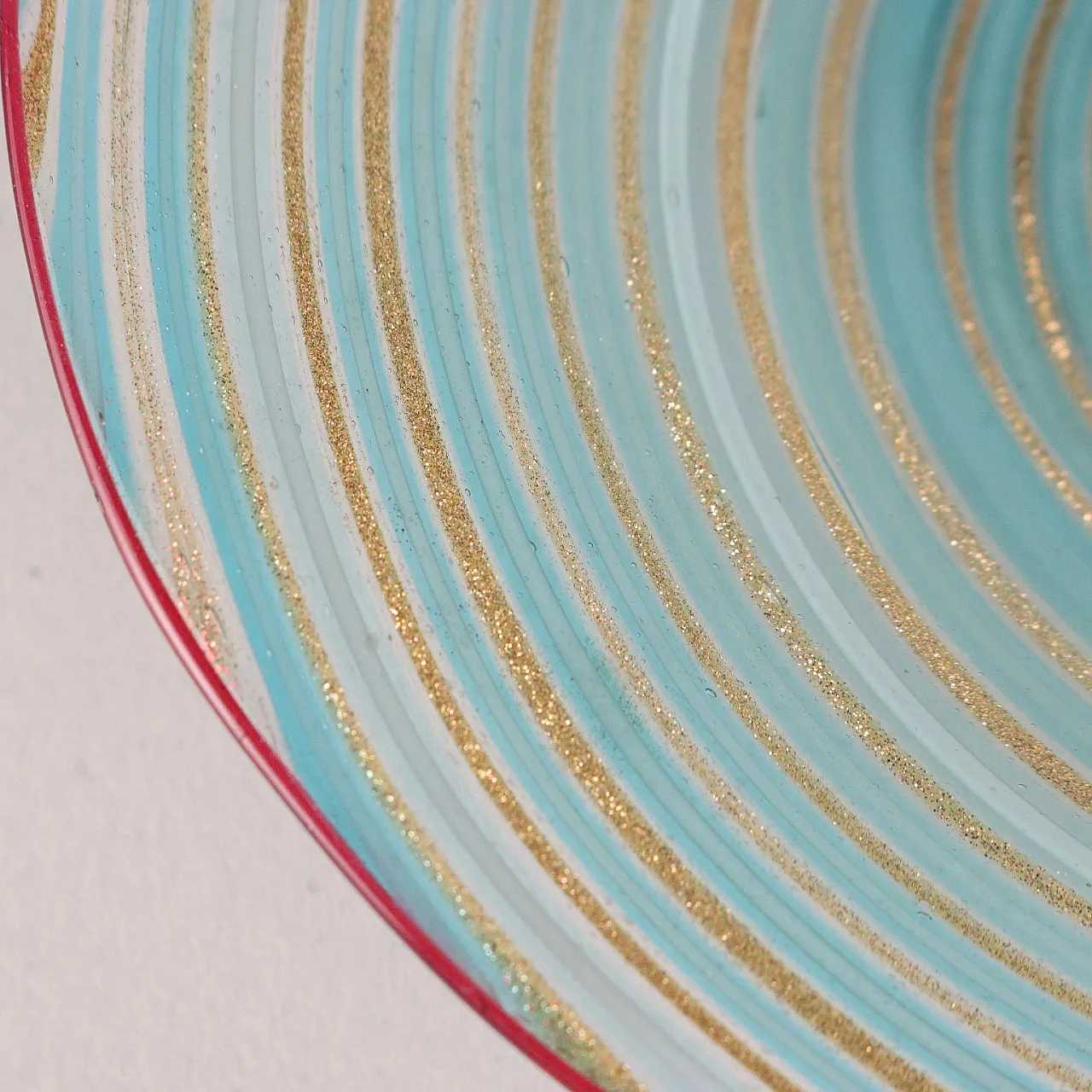 Coppia di piattini in vetro di Murano, fine '700 5