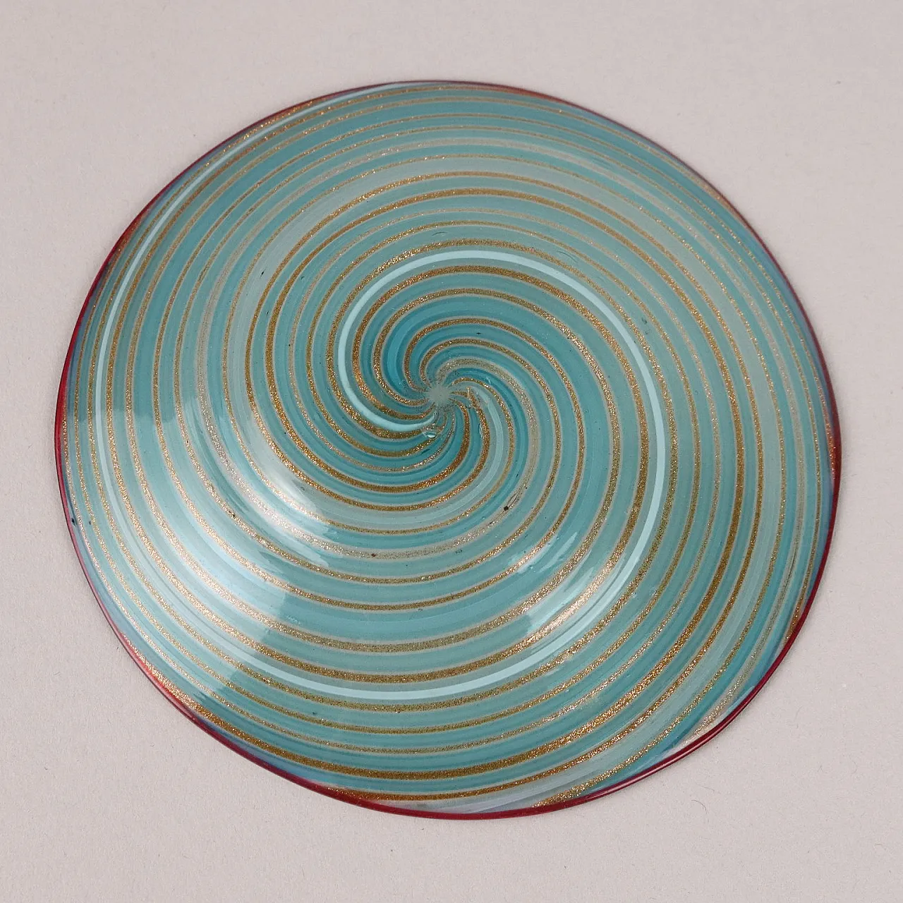 Coppia di piattini in vetro di Murano, fine '700 6