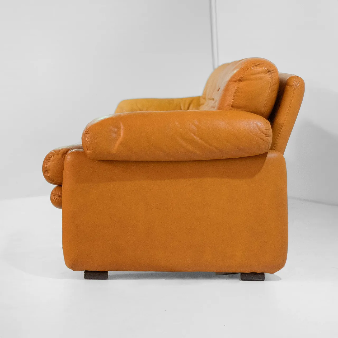 Divano Coronado di Tobia Scarpa per C&B in pelle, anni '70 2