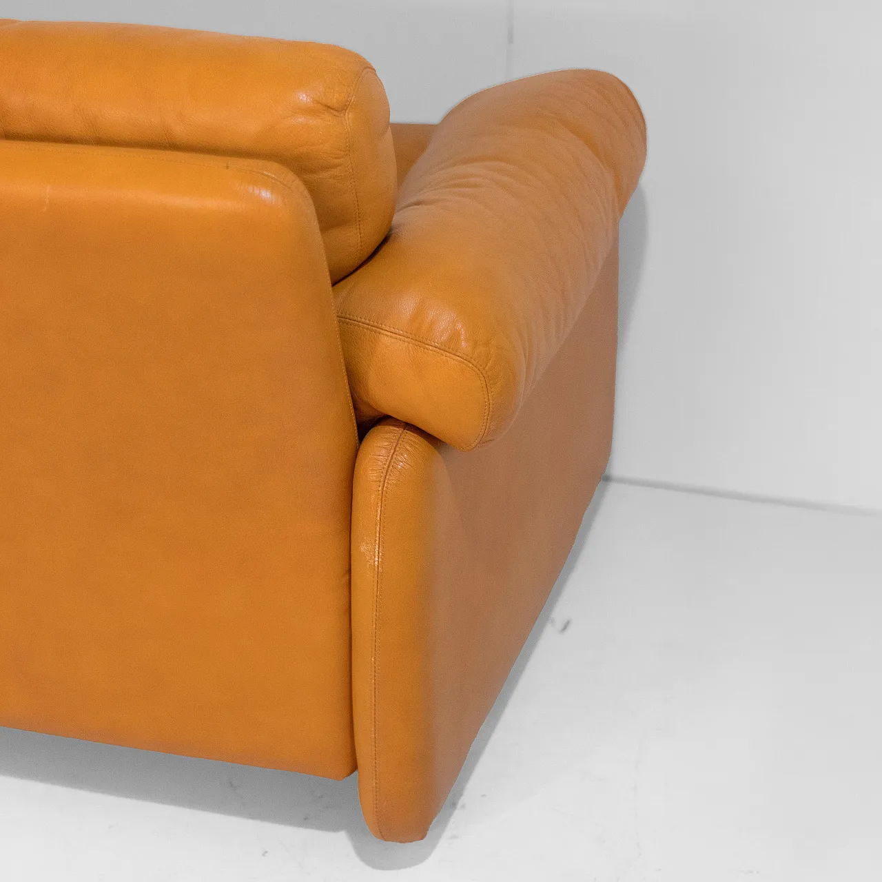 Divano Coronado di Tobia Scarpa per C&B in pelle, anni '70 14