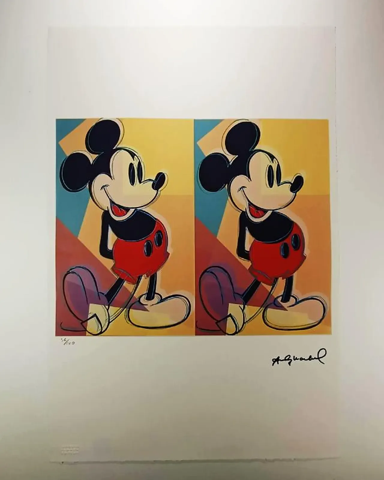 Andy Warhol, Mickey Mouse, limited series lithograph, 1980s 1
