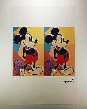 Andy Warhol, Topolino, litografia in serie limitata, anni '80