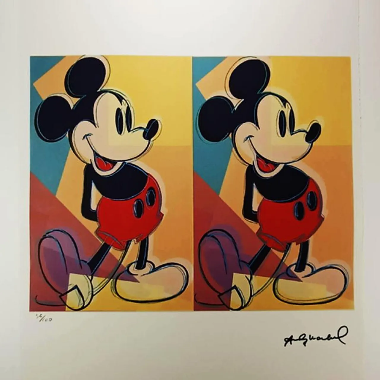 Andy Warhol, Mickey Mouse, limited series lithograph, 1980s 2