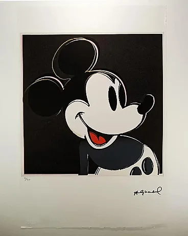 Andy Warhol, Topolino, litografia in serie limitata, anni '80