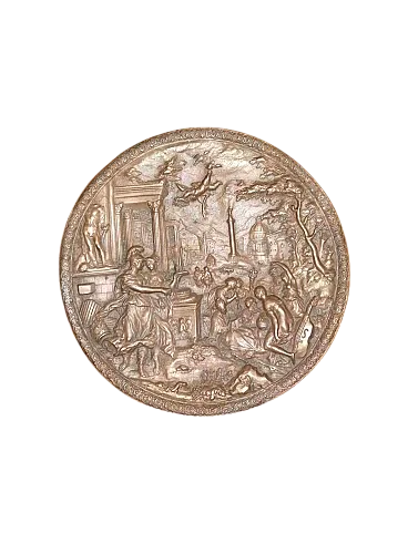 Rilievo in bronzo con Allegoria delle Arti e delle Scienze, '700