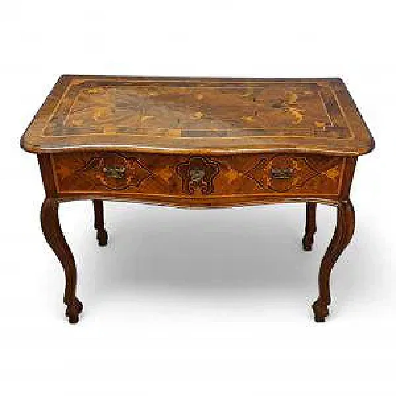 Scrittoio in legno intarsiato, '700 4
