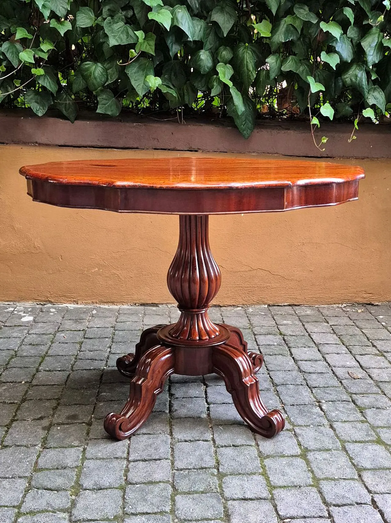 Louis-Philippe French mahogany coffee table, 19th century 1