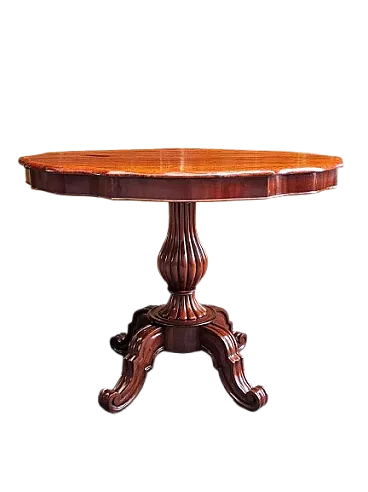 Louis-Philippe French mahogany coffee table, 19th century